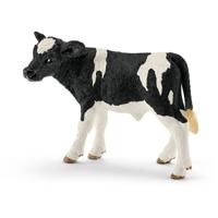 Schleich farm world zwartbont kalf 13798 - thumbnail