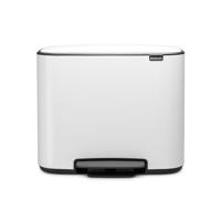 Brabantia - 121142 - Poubelle Bo Pedal Bin, 11 + 23 litres, Blanc - thumbnail