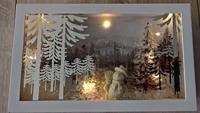Wurm Lichthaus Stille Nacht Kirche Oberndorf bei Salzburg met sneeuw van porselein, Kleurrijk (B/H/D) 13x16x9cm - thumbnail