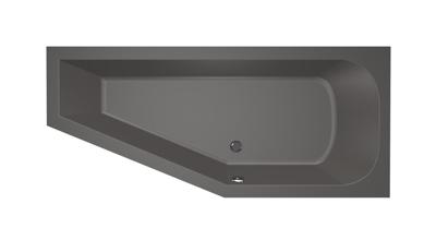 Hoekbad Xenz Lagoon Compact 160x75x45 cm Rechts Antraciet Hoekbad Xenz Lagoon Compact 160x75x45 cm Rechts Antraciet
