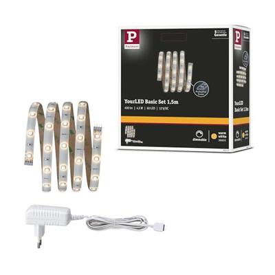 Paulmann YourLED 70317 LED-strip complete set Met connector (male) 12 V 1.5 m Warmwit 1 stuk(s)
