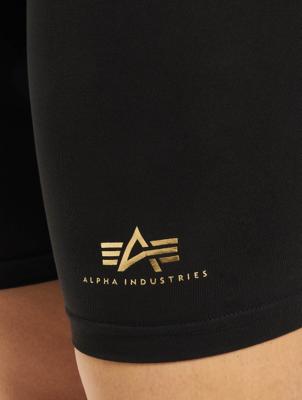 Alpha Industries / shorts Basic Bike Foil Print in zwart
