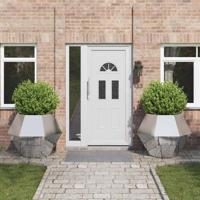 Plantenbak 2 pcs Zilver 100 x 100 x 80 cm Gegalvaniseerd staal - thumbnail