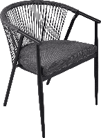 Silvan Stapelstoel aluminium tuinstoel - Set van 4 stuks - thumbnail