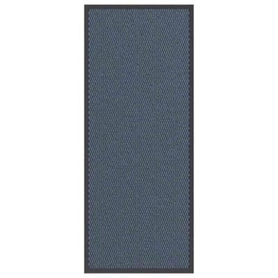Deurmat 60x150 cm blauw