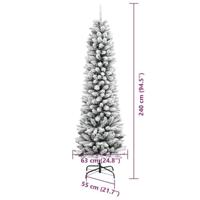 Kunstkerstboom met 300 LED Wit 240 cm PVC en Metaal en Plastic - thumbnail