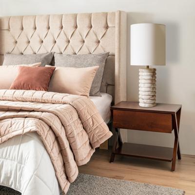 Artistiq Tafellamp 'Rosann' Marmer, kleur wit