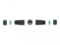 Delock RJ45 Netwerk Adapter [1x RJ45-bus - 1x RJ45-bus] Zwart - thumbnail