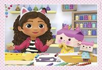 Clementoni Supercolor 4in1 Puzzel Gabbys Dollhouse 12-24 Stukjes - thumbnail