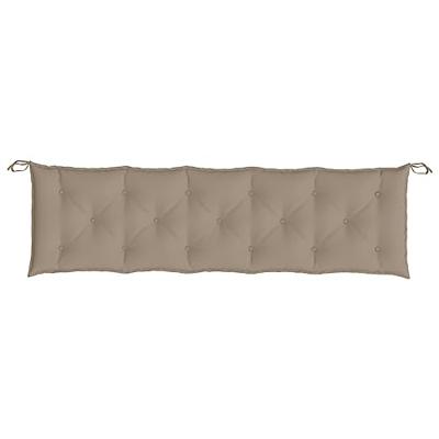 Tuinbankkussens 2 st 180x50x7 cm oxford stof taupe