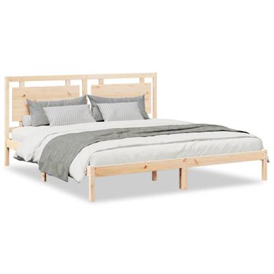 Bedframe extra lang zonder matras massief hout 180x210 cm