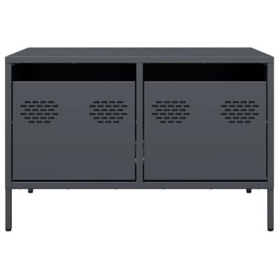 Tv-meubel 68x50x43,5 cm koudgewalst staal antracietkleurig Tv-meubel 68x50x43,5 cm koudgewalst staal antracietkleurig