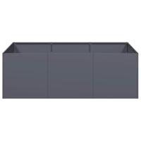 Plantenbak 120x80x40 cm staal antracietkleurig - thumbnail