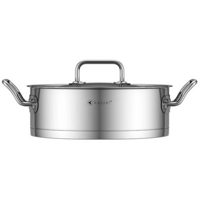 Kassel 93037 - Lage kookpan - 24 cm- RVS - 3.6 liter