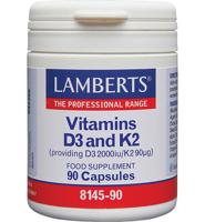 Vitamine D3 2000IE en K2 90mcg 90 Capsules - thumbnail