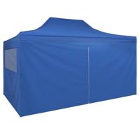 VidaXL Vouwtent pop-up met 4 zijwanden 3x4,5 m blauw - thumbnail
