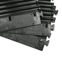 Defender Midi kabelbrug bocht geel - thumbnail