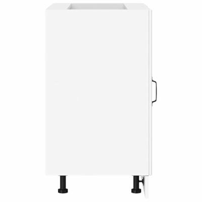 Keuken onderkast Porto bewerkt hout wit Keuken onderkast Porto bewerkt hout wit