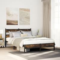Bedframe zonder matras hout gerookt eikenkleurig 90x200 cm - thumbnail