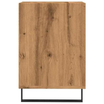Tv-meubel 100x35x55 cm bewerkt hout artisanaal eikenkleur
