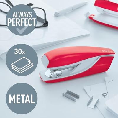 Leitz NeXXt WOW 5502 nietmachine, rood - thumbnail