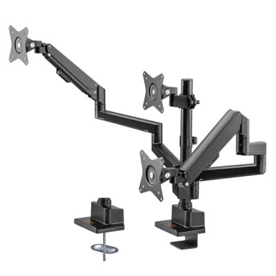 My Wall HL 51-3 L Monitor-tafelbeugel 3-voudig 43,2 cm (17) - 76,2 cm (30) Zwart Draaibaar, Kantelbaar