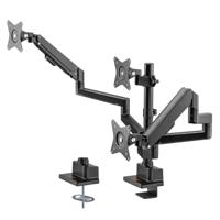 My Wall HL 51-3 L Monitor-tafelbeugel 3-voudig 43,2 cm (17) - 76,2 cm (30) Zwart Draaibaar, Kantelbaar - thumbnail