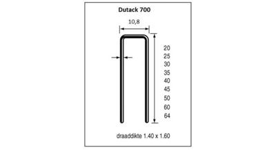 Dutack nieten 700 serie 50 mm [10.000] Cnk hars