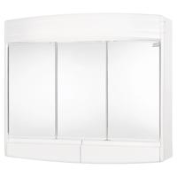 Differnz TopasEco spiegelkast 3deurs kunststof 60 x 18 x 53 cm wit - thumbnail
