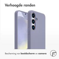 Accezz Liquid Silicone Backcover met MagSafe voor Samsung Galaxy S25 Plus Telefoonhoesje Grijs - thumbnail