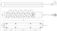 Bachmann 381.248K Stekkerdoos 6-voudig Wit Randaarde stekker 1 stuk(s) - thumbnail