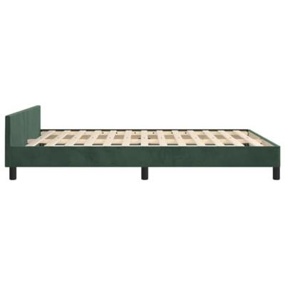 Bedframe zonder matras 140x190 cm fluweel donkergroen Bedframe zonder matras 140x190 cm fluweel donkergroen