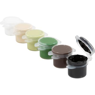 Creativ Company Plus color acrylverf naturel kleuren - 6x5ml.