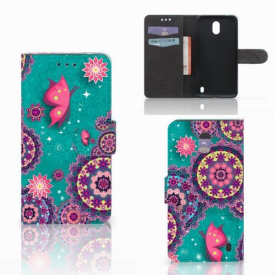 Nokia 2 Hoesje Cirkels en Vlinders
