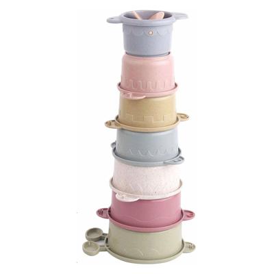 Lobbes Waterval badbekers pastel, 8dlg. Lobbes Waterval badbekers pastel, 8dlg.