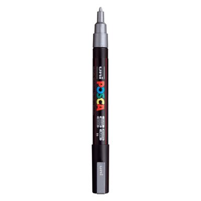 Uni POSCA paintmarker PC-3M, 1,5 mm, zilver Uni POSCA paintmarker PC-3M, 1,5 mm, zilver