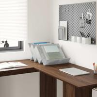 Bijzetkast met plank Beton Grijs 57,5 x 40 x 42 cm Bewerkt hout - thumbnail