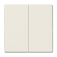 Jung LS995 Serieschakelaar, Serietoets Afdekking 2-voudig Crème-wit 1 stuk(s) - thumbnail