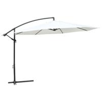 VidaXL Hangende zonneparasol wit - thumbnail