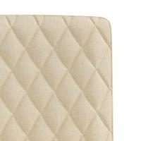 Eetkamerstoelen 4 st stof crèmekleurig - thumbnail