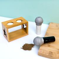 Microfoon peper- en zoutstel - thumbnail