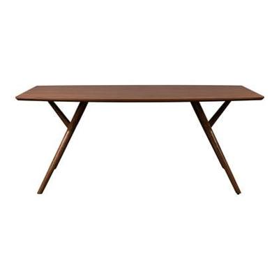 Dutchbone Eettafel 'Malaya' Walnoot, 180 x 90cm
