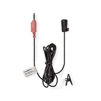 Nedis MICCJ100BK Bedrade Microfoon Clip-on 3,5 Mm Zwart - thumbnail