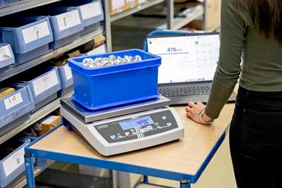 Kern CKE 6K0.02 Telweegschaal Weegbereik (max.) 6 kg Resolutie 0.02 g werkt op stekkernetvoeding Zilver