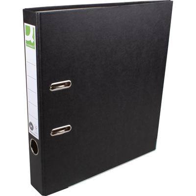 Q-CONNECT ordner, voor ft A4, uit Recycolor papier, rug van 5 cm, zwart