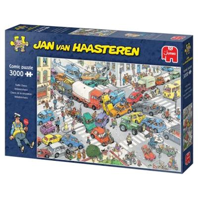 Jan Van Haasteren legpuzzel - traffic chaos, 3000st. Jan Van Haasteren legpuzzel - traffic chaos, 3000st.