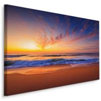 Schilderij - Wolken boven zee, multi-gekleurd, premium print - thumbnail