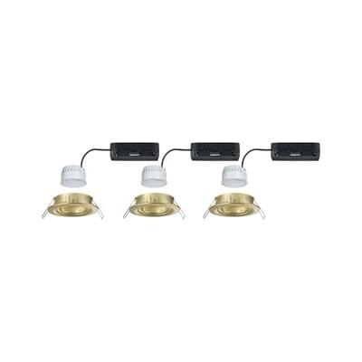 Paulmann 92436 LED-plafondlamp, LED-inbouwlamp 6 W Goud (mat) Paulmann 92436 LED-plafondlamp, LED-inbouwlamp 6 W Goud (mat)