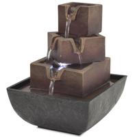 Binnenfontein met LED-verlichting polyresin - thumbnail