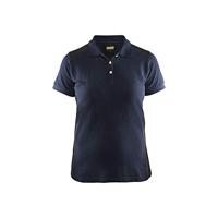 Blåkläder Dames poloshirt piqué 33901050 | Donker marineblauw/Zwart | Maat XXL - 7330509646618 - thumbnail